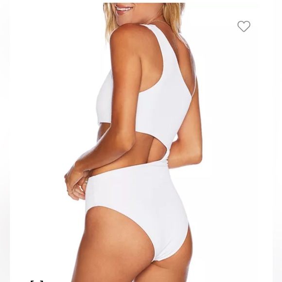 Beach Riot Celine Ribbed One Piece White - Picture 7 of 13